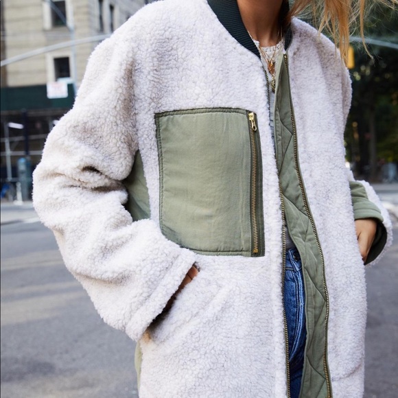 Free People Jackets & Blazers - NEW Free People Rivington Sherpa Jacket